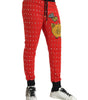 Dolce & Gabbana Red Year Of The Pig Jogger Sweatpants Pants