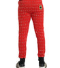 Dolce & Gabbana Red Year Of The Pig Jogger Sweatpants Pants