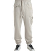 Dolce & Gabbana Off White Viscose Cargo Jogger Sweatpants Pants
