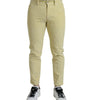 Dolce & Gabbana Yellow Corduroy Logo Plaque Skinny Denim Jeans