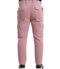 Dolce & Gabbana Pink Corduroy Cotton Stretch Skinny Cargo Jeans