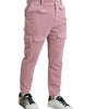 Dolce & Gabbana Pink Corduroy Cotton Stretch Skinny Cargo Jeans