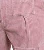 Dolce & Gabbana Pink Corduroy Cotton Stretch Skinny Cargo Jeans