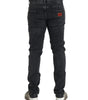 Dolce & Gabbana Gray Cotton Stretch Skinny Denim Logo Jeans
