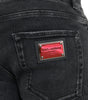 Dolce & Gabbana Gray Cotton Stretch Skinny Denim Logo Jeans