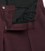 Dolce & Gabbana Maroon Wool Men Slim Fit Dress Pants