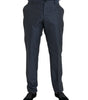 Dolce & Gabbana Blue Wool Men Skinny Dress Pants