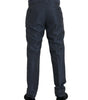 Dolce & Gabbana Blue Wool Men Skinny Dress Pants