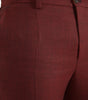Dolce & Gabbana Maroon Wool Men Skinny Dress Pants