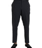 Dolce & Gabbana Blue Wool Men Skinny Dress Pants