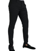 Dolce & Gabbana Black Wool Stretch Men Skinny Pants
