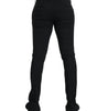 Dolce & Gabbana Black Wool Stretch Men Skinny Pants