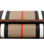 Burberry Hannah Icon Stripe Archive Tan E-Canvas Leather Wallet Crossbody Bag