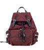 Burberry Medium Burgundy Econyl Nylon Rucksack Drawstring Backpack Bookbag