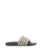 Burberry Brown Rubber Slides Sandals