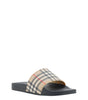Burberry Brown Rubber Slides Sandals