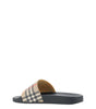 Burberry Brown Rubber Slides Sandals