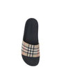 Burberry Brown Rubber Slides Sandals