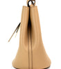Burberry Lorne Small Camel Haymarket Check Pebble Leather Bucket Handbag Purse