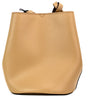 Burberry Lorne Small Camel Haymarket Check Pebble Leather Bucket Handbag Purse