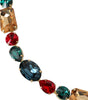 Dolce & Gabbana Light Blue Leather Crystal Chain Waist Belt