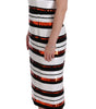 Dolce & Gabbana Multicolored Striped Sequined Stretch Dress