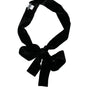 Dolce & Gabbana Black Viscose Wide Waist Women Belt