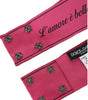Dolce & Gabbana Pink L'Amore E'Bellezza Waist Belt