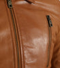 Dolce & Gabbana Brown Lamb Leather Full Zip Blouson Jacket
