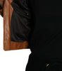 Dolce & Gabbana Brown Lamb Leather Full Zip Blouson Jacket