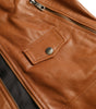 Dolce & Gabbana Brown Lamb Leather Full Zip Blouson Jacket