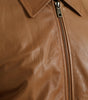 Dolce & Gabbana Brown Lamb Leather Full Zip Blouson Jacket