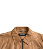 Dolce & Gabbana Brown Lamb Leather Full Zip Blouson Jacket