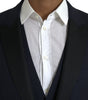 Dolce & Gabbana Dark Blue MARTINI Wool Formal 3 Piece Suit