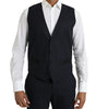 Dolce & Gabbana Dark Blue MARTINI Wool Formal 3 Piece Suit