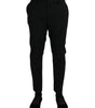 Dolce & Gabbana Black Wool SlimFit Dress Formal Pants
