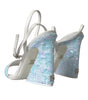 Dolce & Gabbana Light Blue Sequin Ankle Strap Sandals Shoes