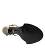 Sandales en cuir exotique marron et cristaux Dolce &amp; Gabbana
