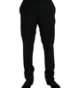 Dolce & Gabbana Black Polyester STAFF Formal 3 Piece Suit