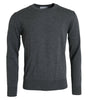 Dolce &amp; Gabbana Dark Gray Wool Crew Neck Pullover Sweater