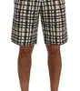 Dolce & Gabbana Elegant Striped Cotton-Linen Shorts