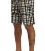 Dolce & Gabbana Elegant Striped Cotton-Linen Shorts