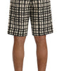 Dolce & Gabbana Elegant Striped Cotton-Linen Shorts