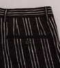 Dolce & Gabbana Bordeaux Striped Cotton Knee High Shorts