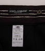 Dolce & Gabbana Bordeaux Striped Cotton Knee High Shorts