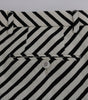 Dolce & Gabbana White Black Striped Hemp Casual Shorts