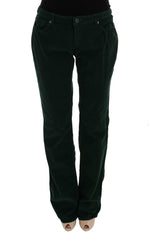 Dolce &amp; Gabbana Elegant Green Cotton Blend Trousers