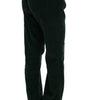 Dolce &amp; Gabbana Elegant Green Cotton Blend Trousers