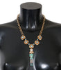 Collier élégant en cristal doré Dolce &amp; Gabbana
