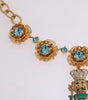 Collier élégant en cristal doré Dolce &amp; Gabbana
